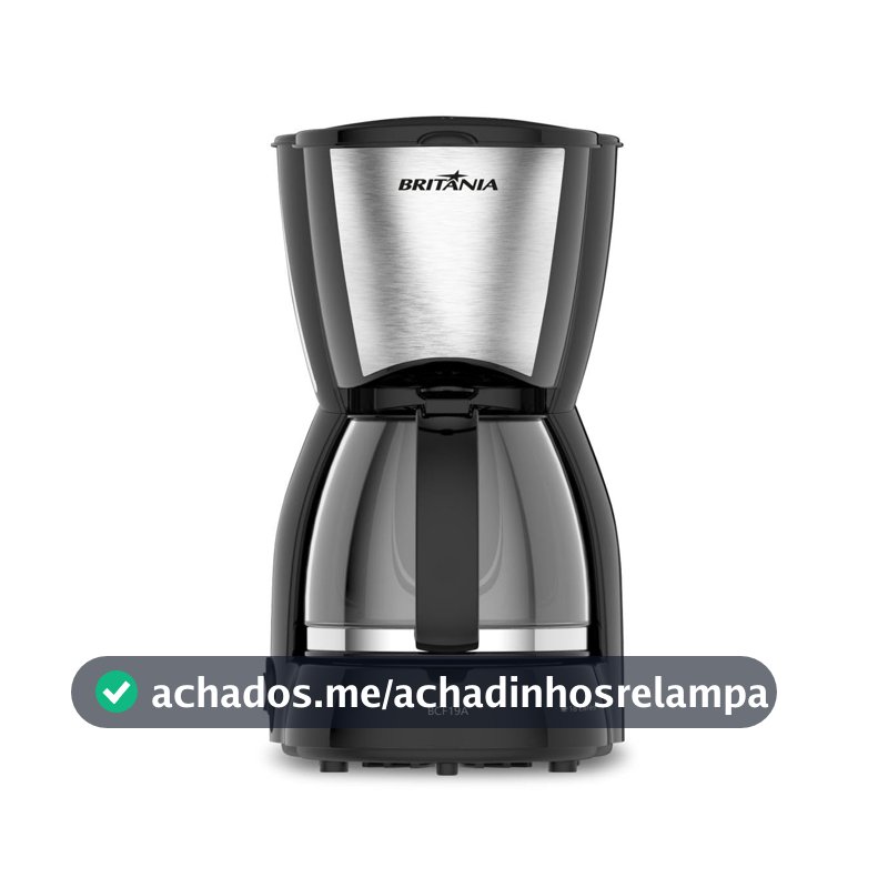 Britânia Cafeteira BCF19 Inox 18 Cafezinhos Jarra de Vidro 550W 127V