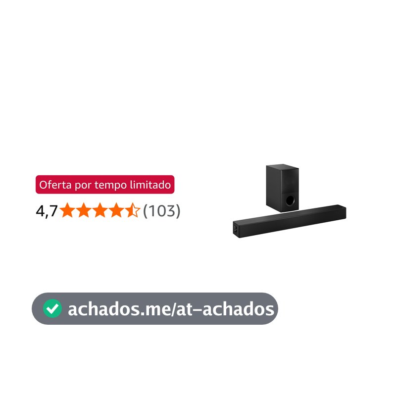 LG Soundbar SH5A 600W (4.1 canais) com AI Sound Pro e WOW Interface – Som Imersivo, Voz Clara e Sincronização Total com sua TV