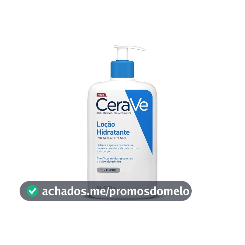 CeraVe, Loção Hidratante Corporal, com textura Fluida e Ácido Hialurônico