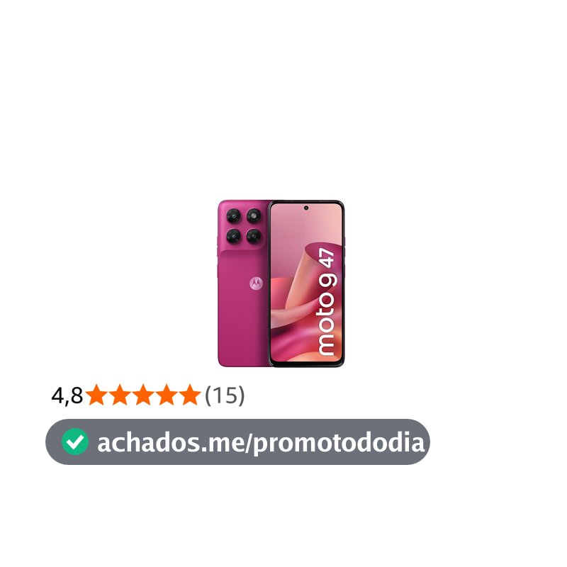 Smartphones Motorola Moto G47 5G - 128GB 4GB RAM + 8GB RAM Boost, Camera 50 MP Sony LYTIA 600, Tela FHD+ de 120hz - Rosa