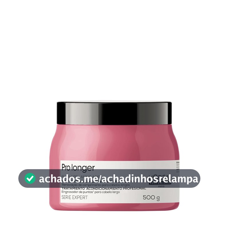 L'Oréal Professionnel Máscara de Tratamento Pro Longer, Reduz a Quebra e Aparência de Pontas Duplas, Adiciona Suavidade e Brilho, Para cabelos finos e com afinamento, 500g