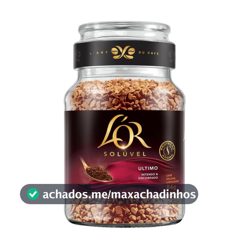 Café Solúvel L'OR Último, 84g