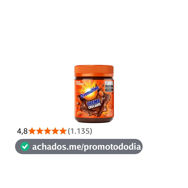 Ovomaltine Creme Crocante Pote 260g