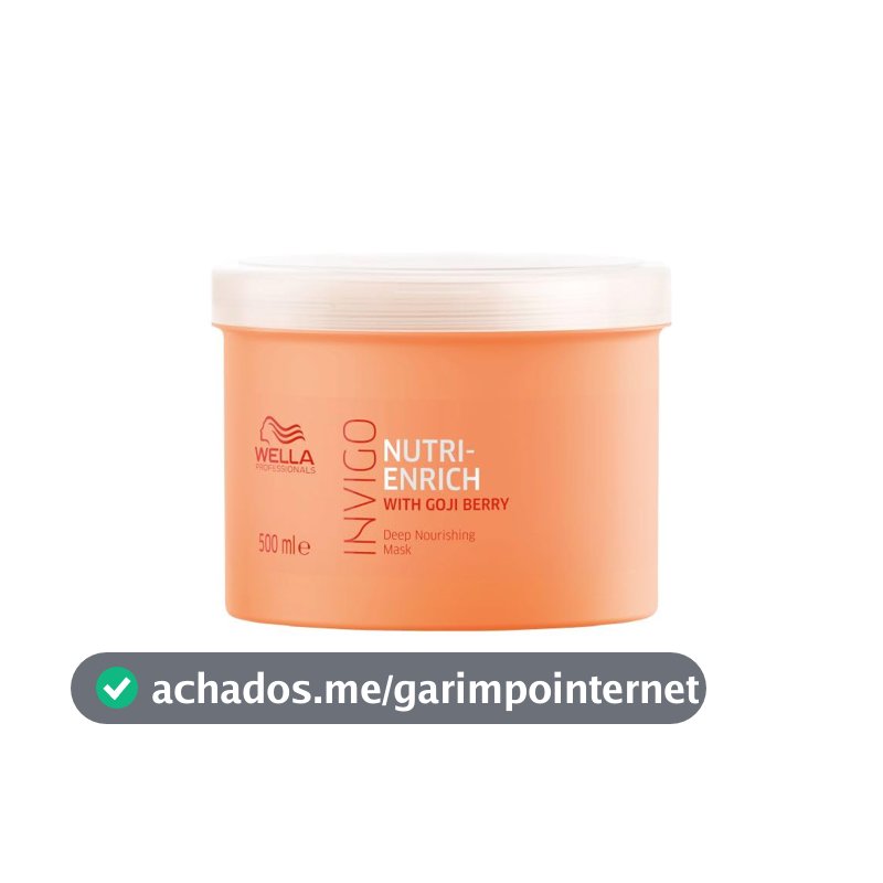 Wella Invigo Nutri-Enrich Máscara Capilar Nutrição Profunda 500ml
