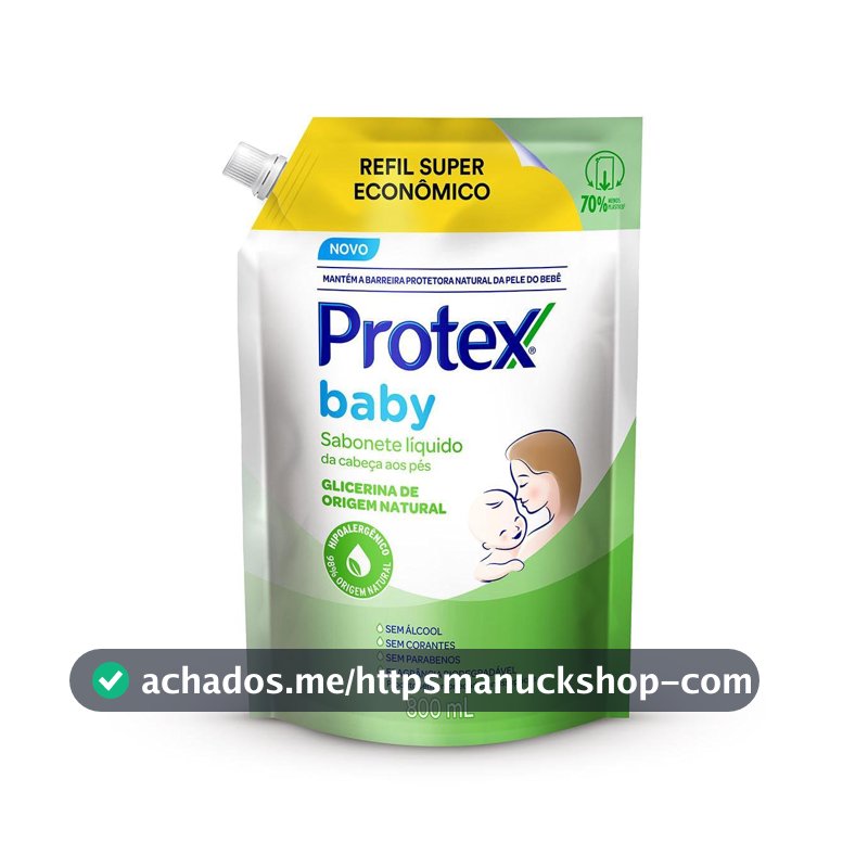 Protex Baby Glicerina Natural Sabonete Líquido Refil, 800ml