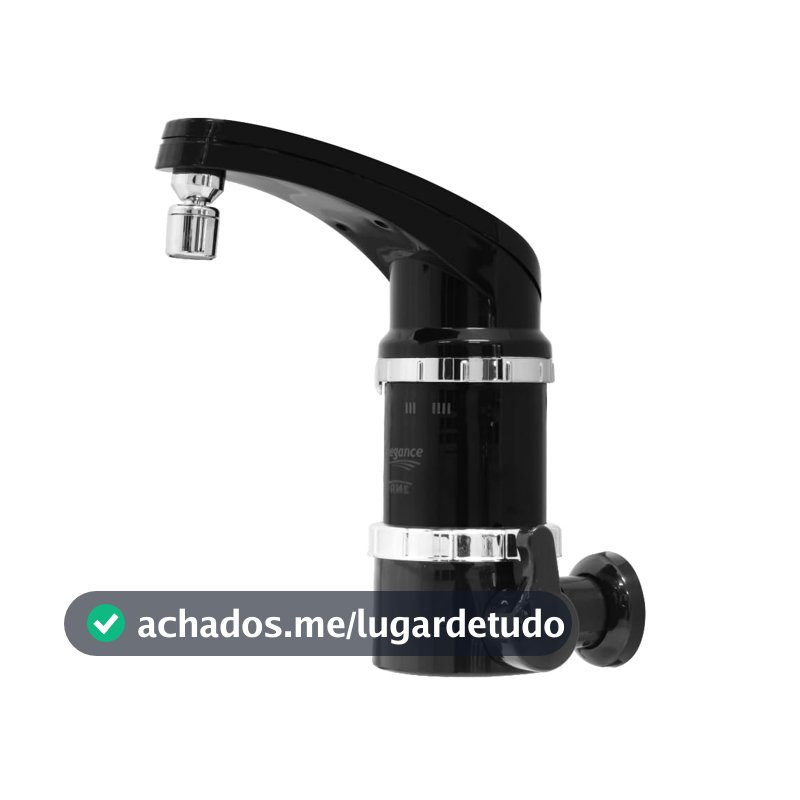 TORNEIRA ELETRICA ELEGANCE 4T DE PAREDE - 220V 5.400W PRETA - FAME