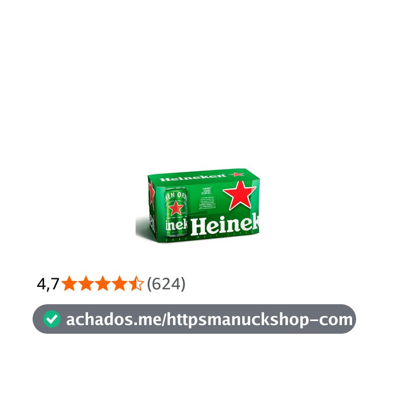 Heineken Cerveja Lata 269ml Pack 8 Unidades