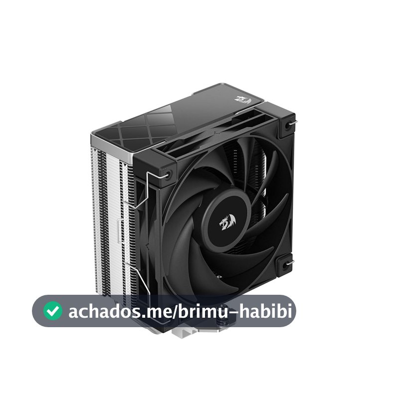 Air Cooler GamerStorm X Redragon AK400 RD Preto 4 Heatpipes Fan 120 mm R-AK400-BKNNMD-AJG