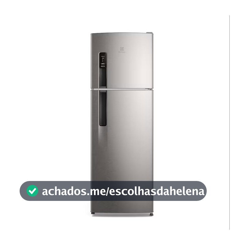 Geladeira Electrolux Frost Free 380L AutoSense Inverter Duplex Inox Look (IF41S)