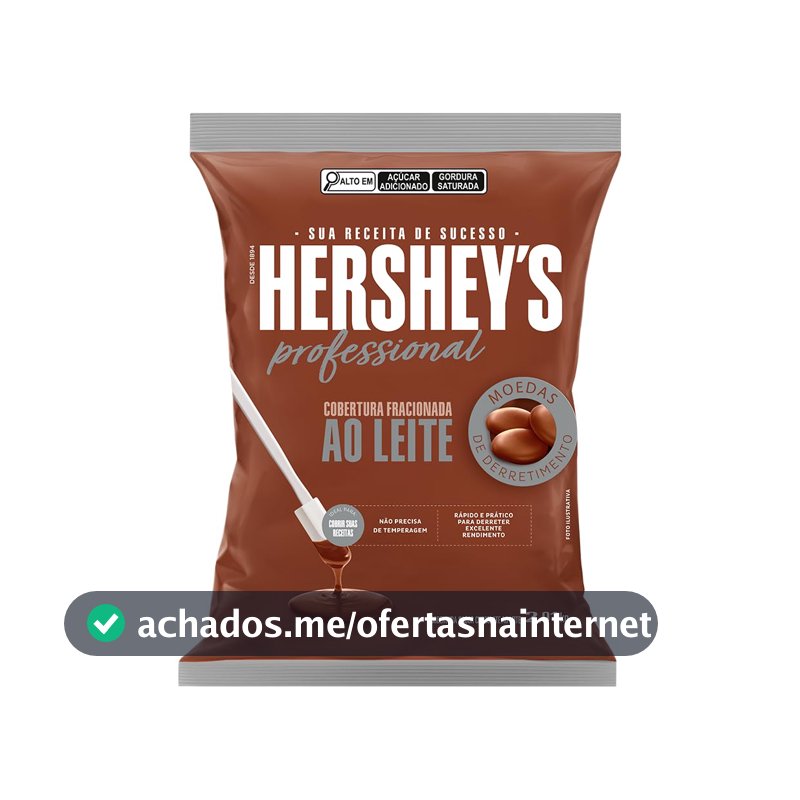 Cobertura Fracionada de Chocolate ao Leite Hershey’s, 2,01kg