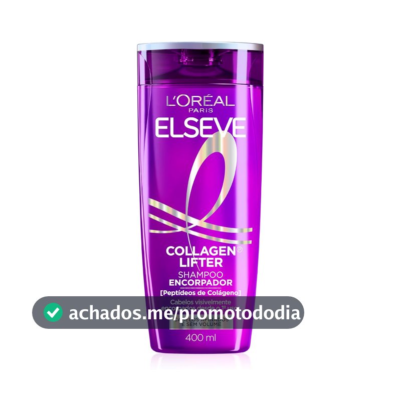 Shampoo para Cabelos Finos Elseve L'Oréal Paris Colágeno Encorpador 400ml