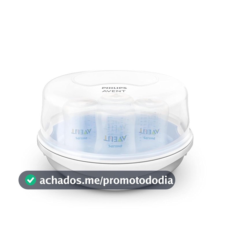 Esterilizador De Microondas para Mamadeiras Bicos e Chupetas Philips Avent Azul/Branco