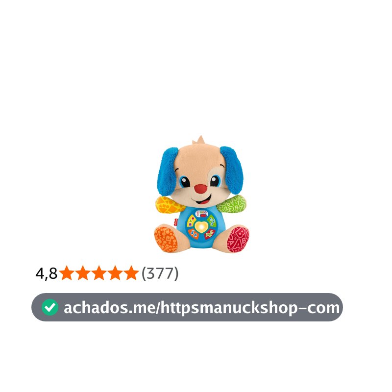 Cachorrinho Aprende Comigo Para Bebês Fisher-Price Mattel