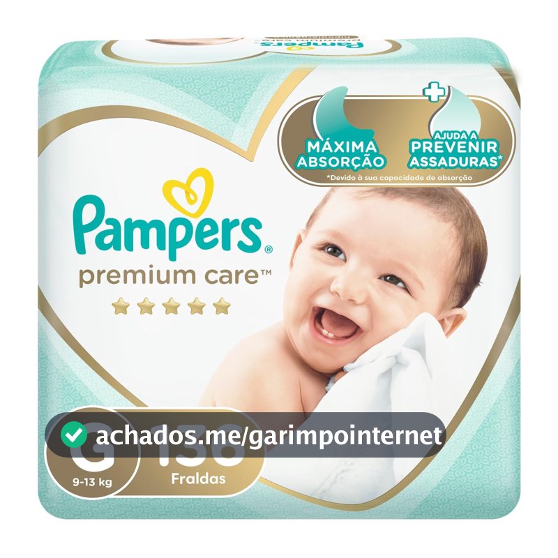 Fralda Pampers Premium Care Tamanho G 136 Unidades
