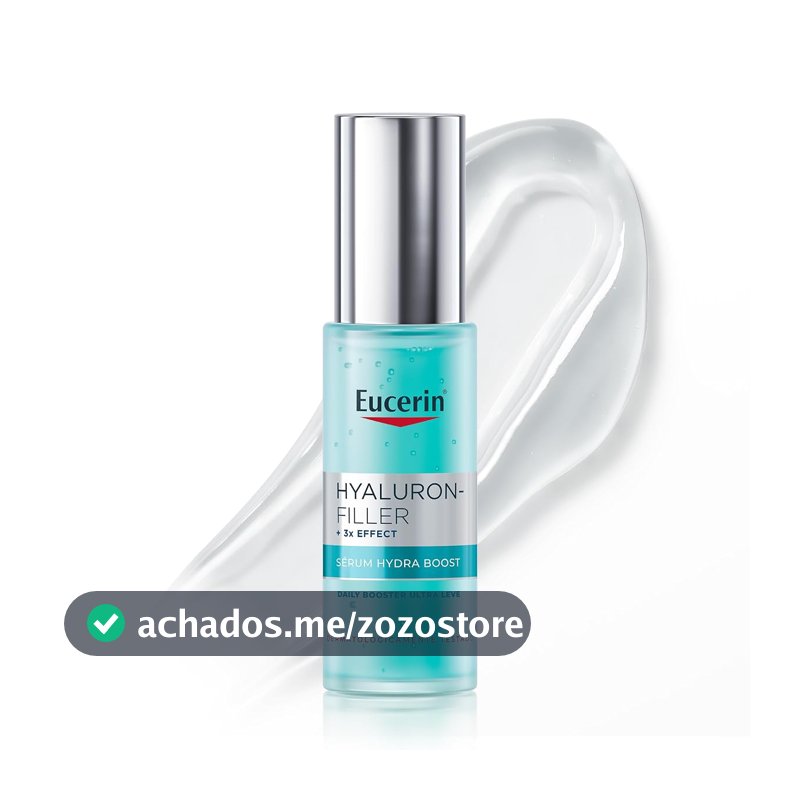 EUCERIN Sérum Facial Daily Booster UltraLeve 30ml, 24h Hidratação, Fortaceledor, Hyaluron-Filler, Ácido Hialurônico, Antirrugas, Hidratante
