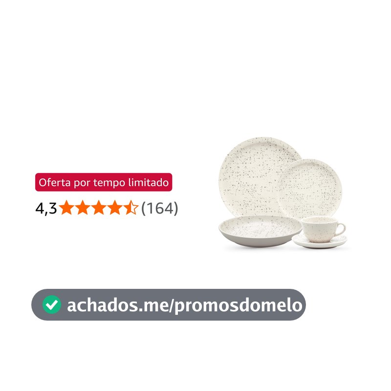 Oxford Aparelho De Jantar 20 Peças Flat Chuvisco