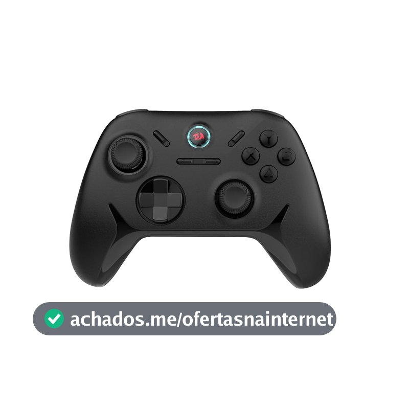 Redragon Controle Gamer Tophis G821 Gamepad Sem Fio 2.4GHz USB-C Analógicos e Gatilhos Hall Effect Compatível c/ PC e Xbox Preto