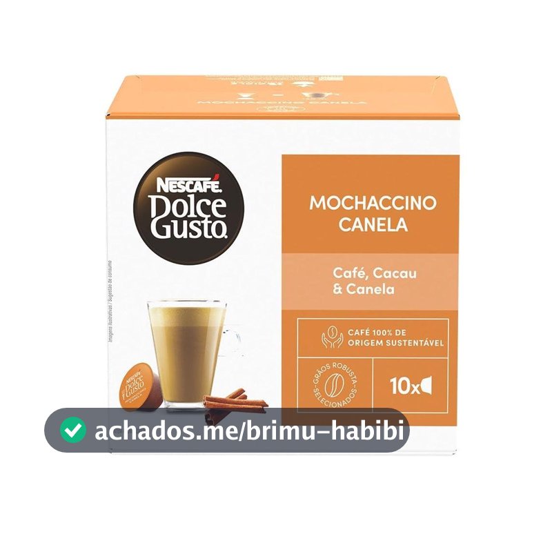 Café em Cápsula NESCAFÉ DOLCE GUSTO Mochaccino Canela 10 Cápsulas