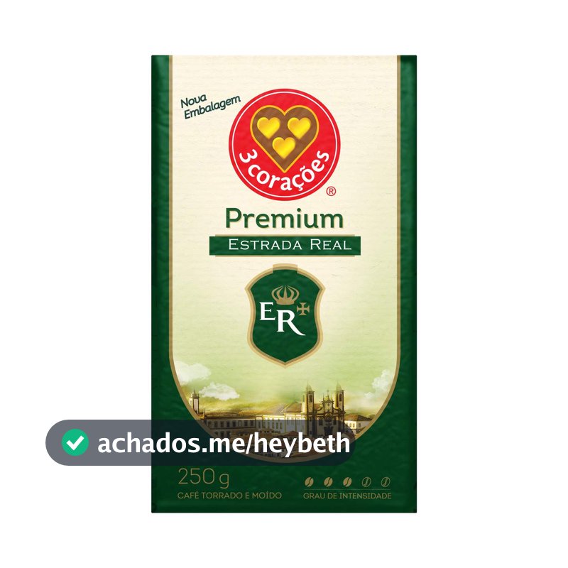 3 Corações Café Torrado E Moído Estrada Real Premium À Vácuo 250G
