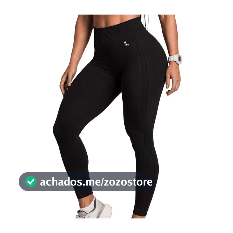 Calça Legging Lupo Fitness Feminina Esportiva Em Poliamida Texturizada a Ar Sem Costura