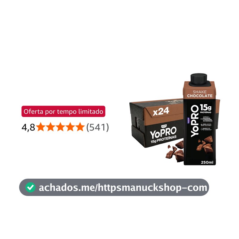 Pack YoPRO Bebida Láctea UHT Chocolate 15g de proteínas 250ml - 24 unidades