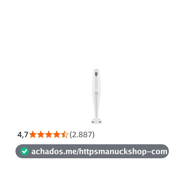 Mixer de Mão 200W Elgin Compacto e Leve, ergonômico e fácil de limpar Branco 220v