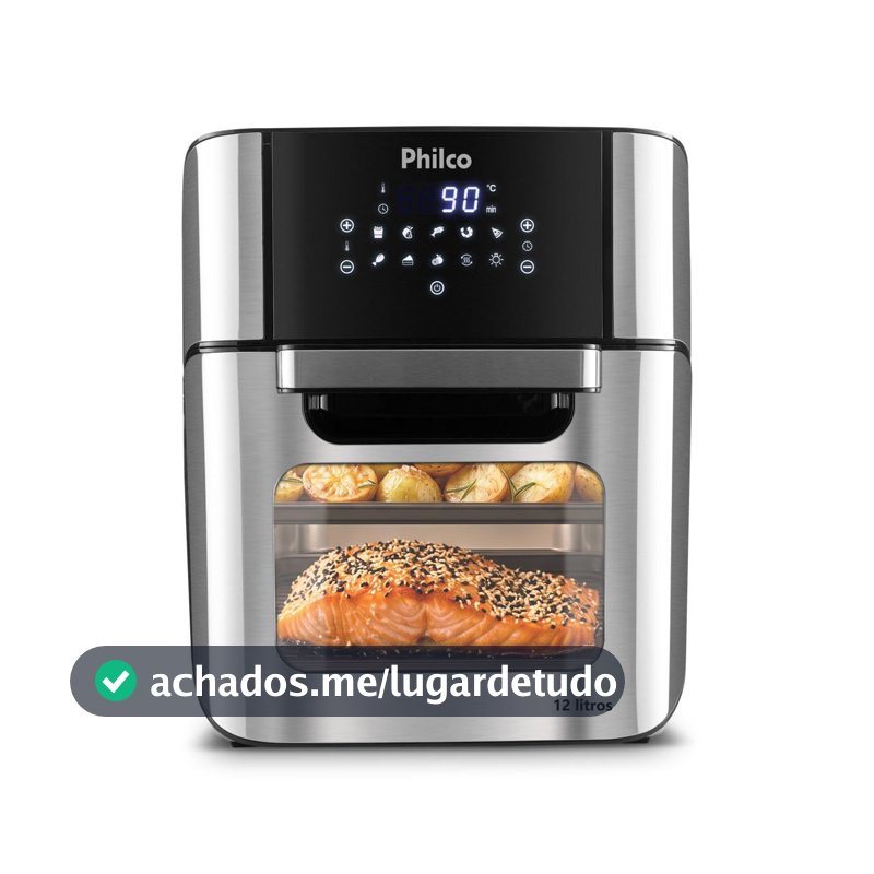 Philco Fritadeira Air Fryer 12L Pt PFR2200P 220V