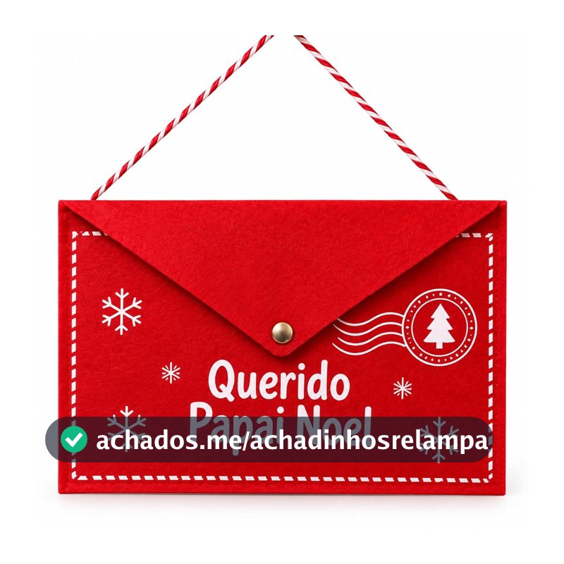 Envelope Querido Papai Noel Natal Decorativo Para Cartinhas 23x15cm