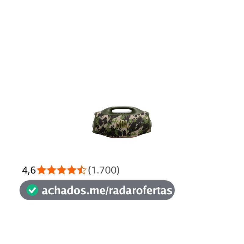 JBL, Caixa de Som, Boombox 4, Bluetooth, Som JBL Pro, AI Sound Boost, Graves Personalizáveis, Bateria de até 34h, IP68, Áudio Lossless – Squad