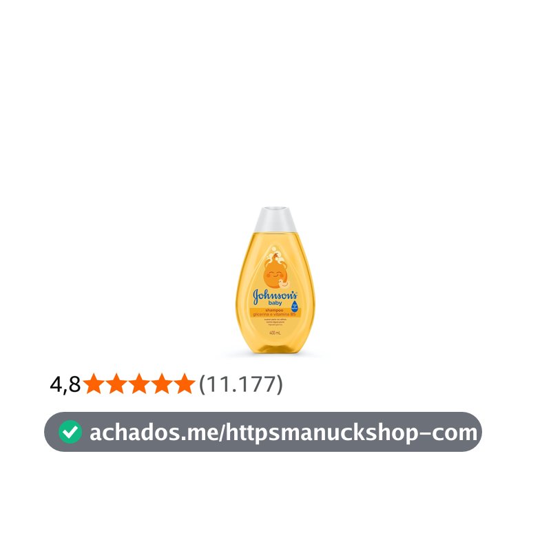 Shampoo de Glicerina Johnson's Baby, 400ml