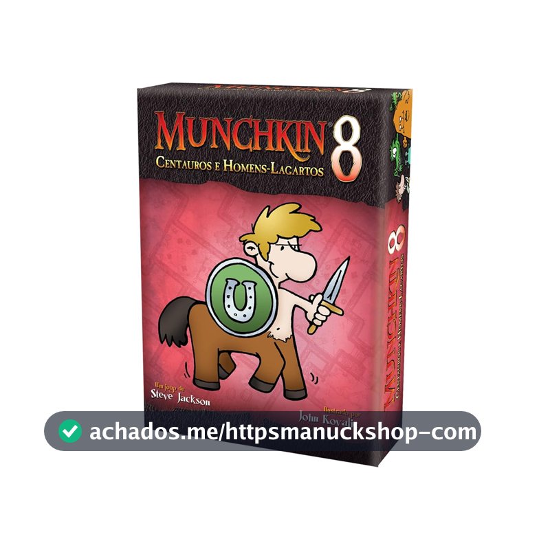 Jogo de Cartas Galápagos Munchkin 8: Centauros e Homens-Lagartos, 3 a 6 jogadores