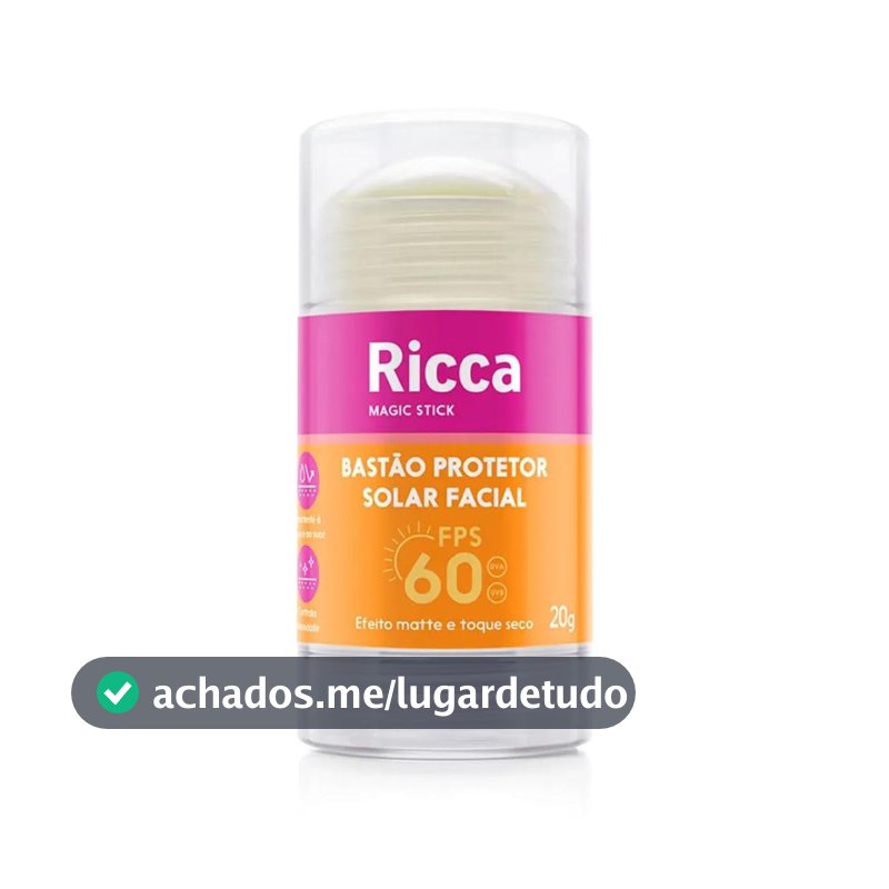 Ricca, Protetor Solar em Bastão, FPS60