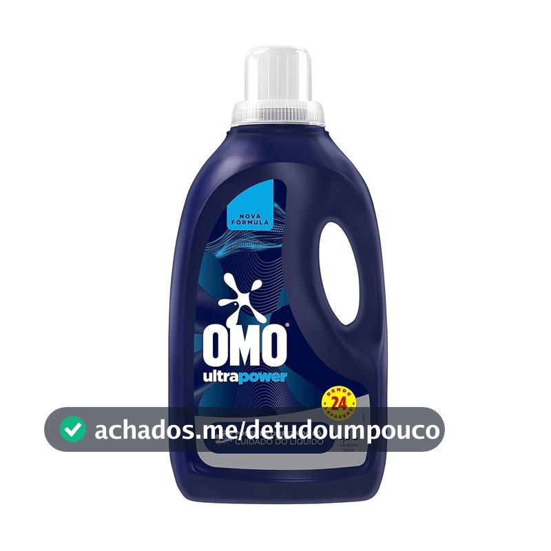 OMO Lava-Roupas Líquido Ultra Power Frasco 1,8L
