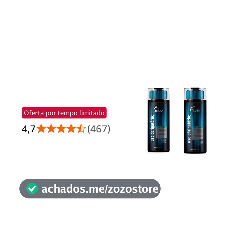 Kit Truss Uso Obrigatório Duo (Shampoo + Condicionador 300ml)