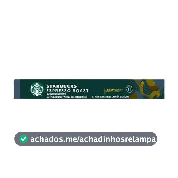 Café em Cápsula Starbucks® Espresso Roast by Nespresso® - 10 cápsulas