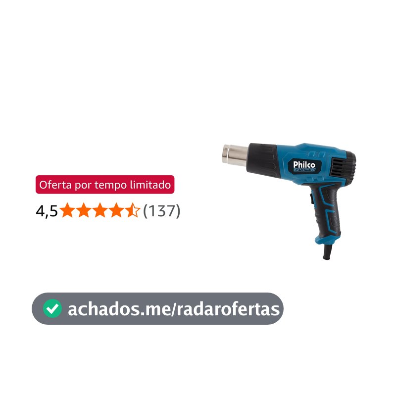 Soprador Térmico Philco Force c/ 4 ponteiras PST01 127V