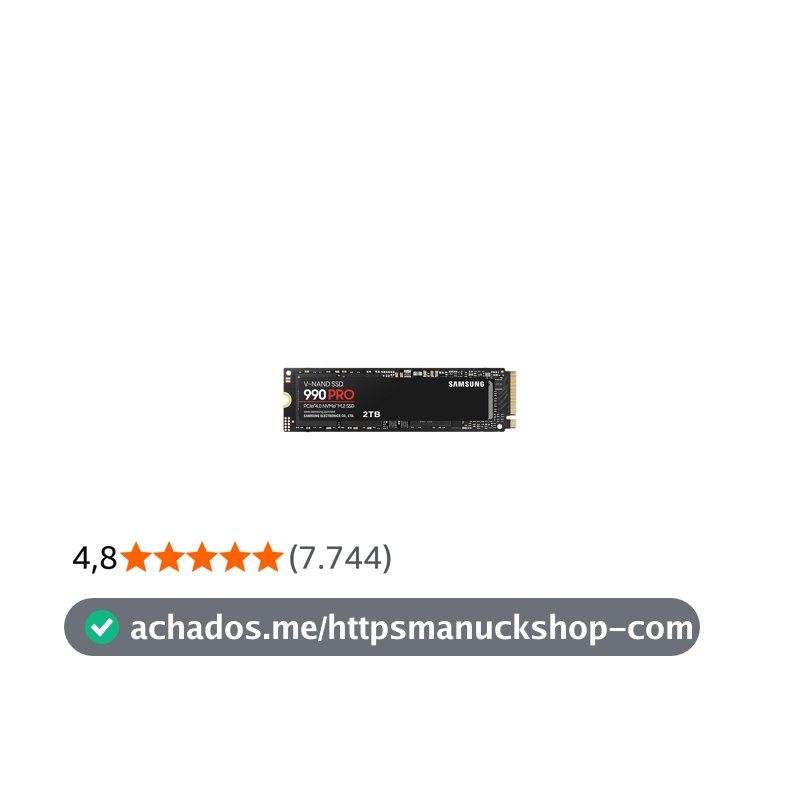 Samsung Cartão de Memória SSD NVMe 990 PRO M.2-2TB
