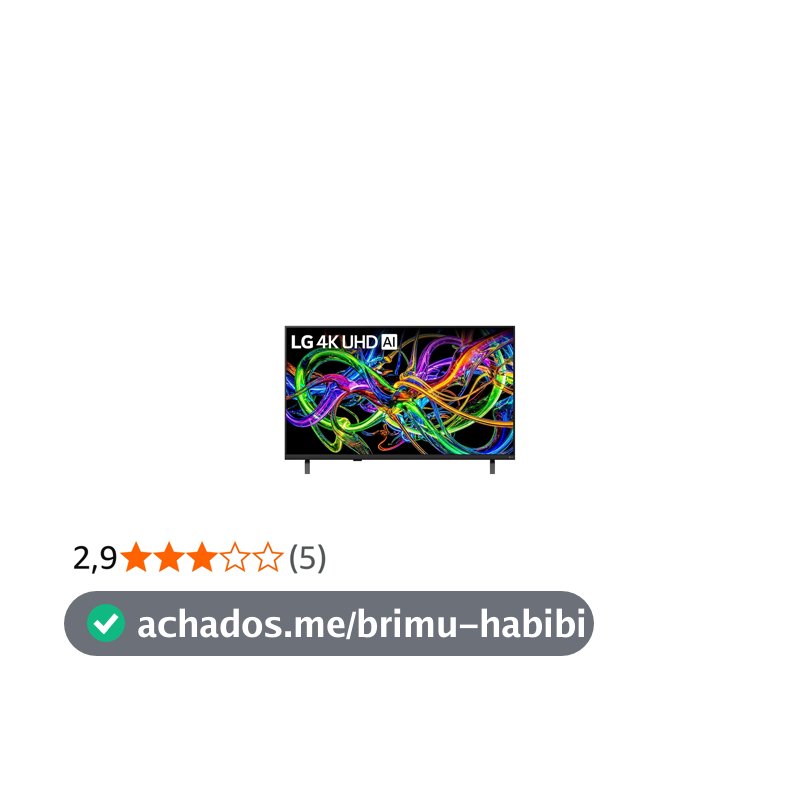 Smart TV LG 50" 4K UHD NANO AI 50UN85CBPSA.BWZ