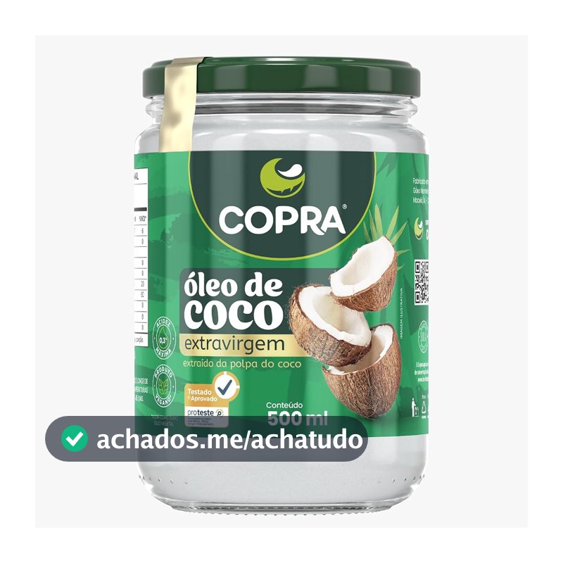 Óleo de Coco Extra Virgem Copra, 500ml