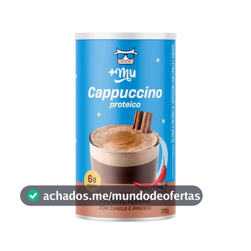 Cappuccino com Whey Mais Mu, 200g