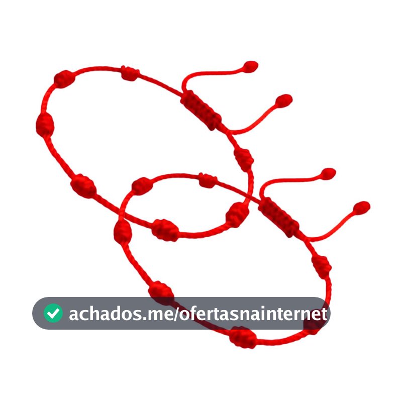 Pulseira 7 Nós Kabbalah Vermelha Ajustável Amuleto de Proteção Espiritual Contra Mau Olhado Inveja Energia Negativa Acessório Unissex da Sorte Fé Prosperidade Uso Diário Resistente e Confortável PREMIUM