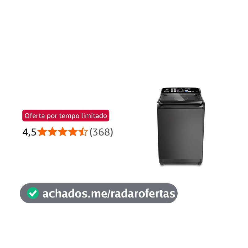 Máquina de Lavar Panasonic 15kg Titânio 127v NA-F150B1T