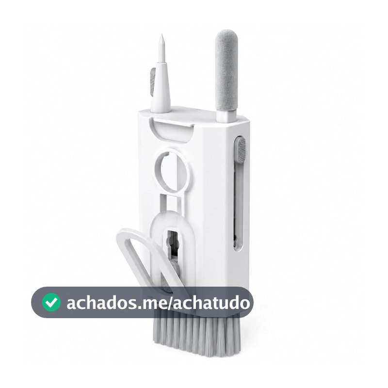 Kit Limpeza Eletrônicos 8 em 1 Multifuncional para Teclado, Fone de Ouvido, Notebook, Celular, Monitor e Computador