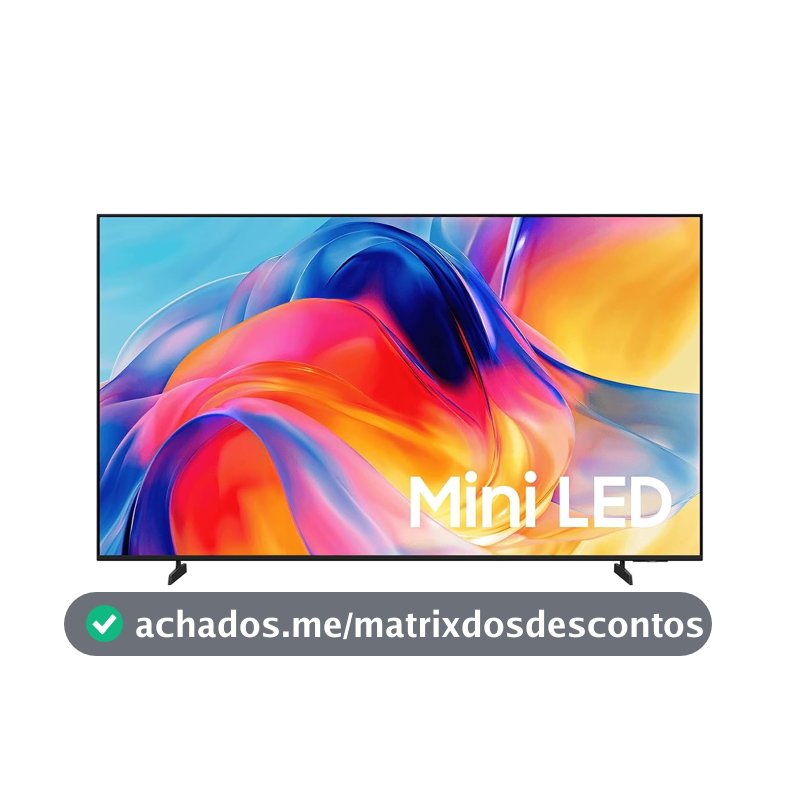 Samsung Smart TV 55" Mini LED 4K M75H 26/2027, Vision AI Companion, Modo Futebol, Xbox Cloud Gaming, Canais Gratuitos, 7 Anos de Atualização