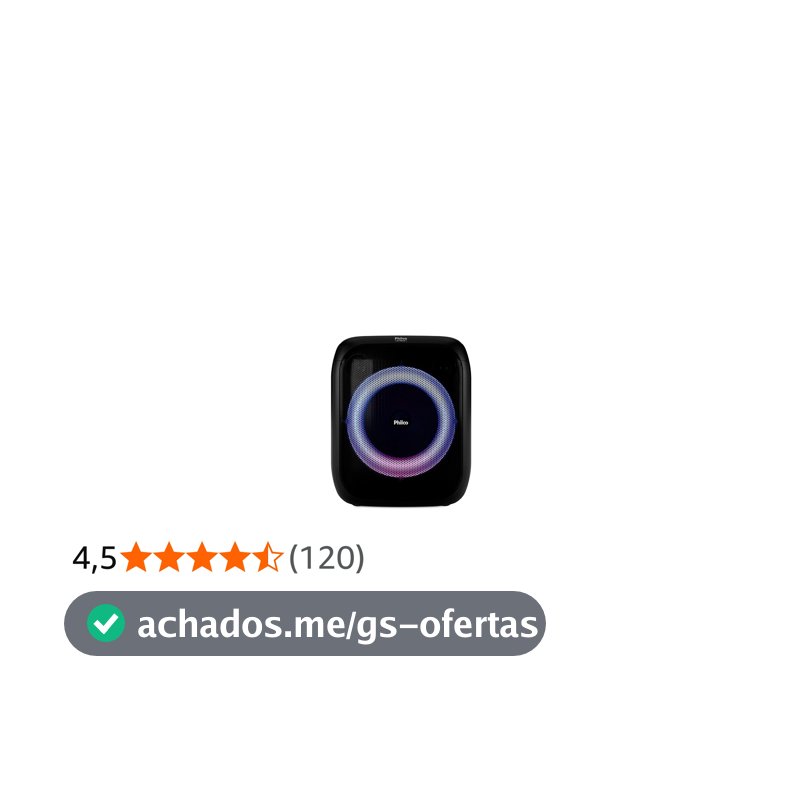 Caixa de Som Amplificada 380W Flash Lights Philco PCX4800