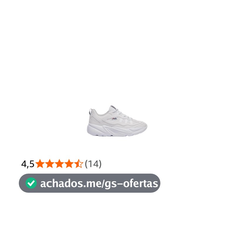 Tenis Fila Street Fit 3 Feminino, White/Navy/Flame Scarlet, 35