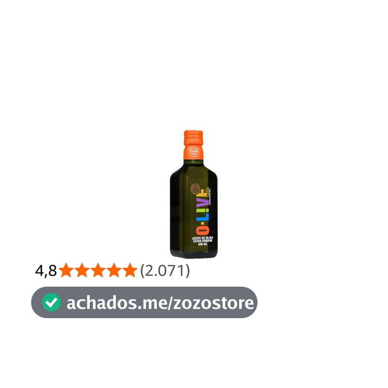 O-LIVE & Co, Azeite de oliva extra virgem, Chileno, vidro, 450ml