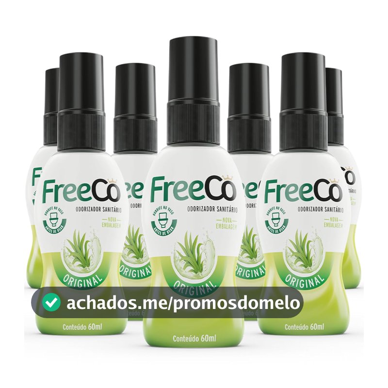 Freecô Bloqueador De Odores Sanitários - Original 60ml Pack com 12 unidades