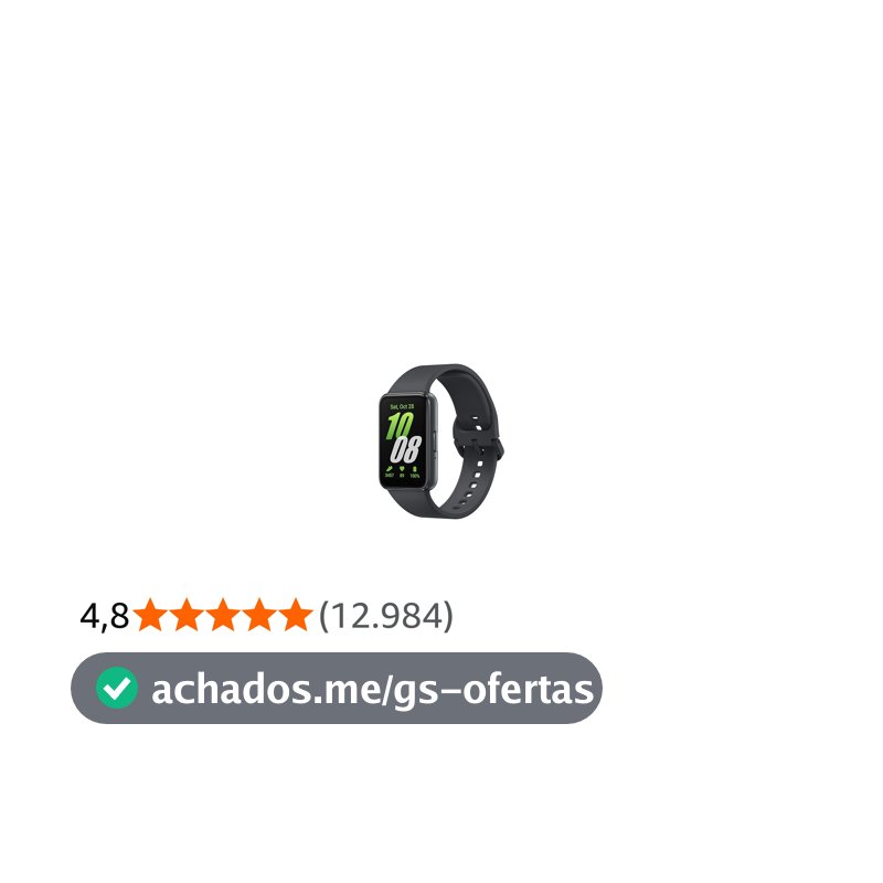 Smartwatch Samsung Galaxy Fit3 Display 1.6" Grafite