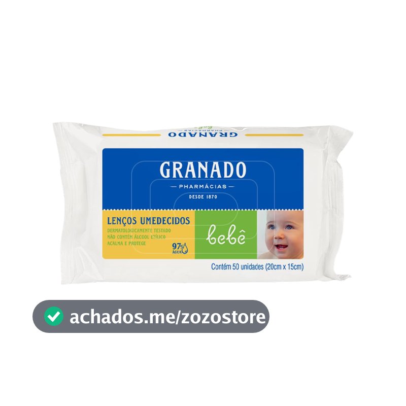 Granado Lenços Umedecidos Bebê, Tradicional, 50 Unidades